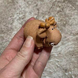 Cute Brown Moose Figurine